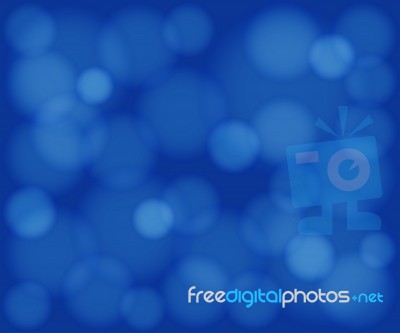 Blue Circle Bokeh Stock Image