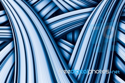 Blue Color Curve Stock Photo