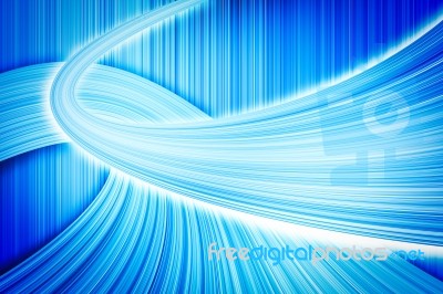 Blue Color Curve Stock Photo