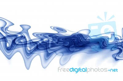 Blue Curved Abstract Background Stock Image