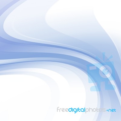 Blue Curved Abstract Background Stock Image