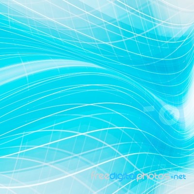 Blue Curved Abstract Background Stock Image