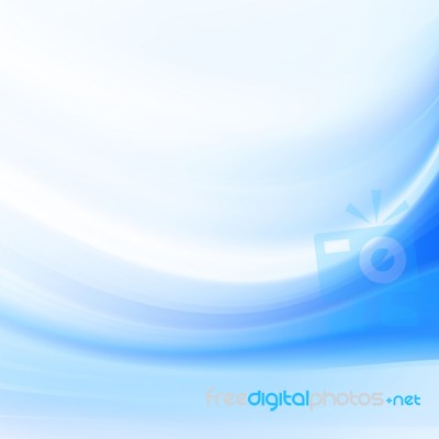 Blue Curved Abstract Background Stock Image