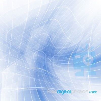 Blue Curved Abstract Background Stock Image