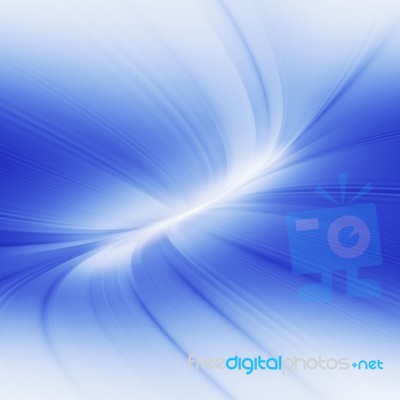 Blue Curved Abstract Background Stock Image