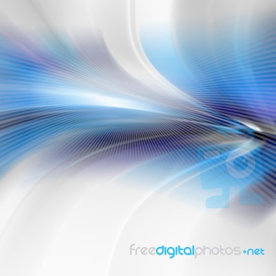 Blue Curved Abstract Background Stock Image