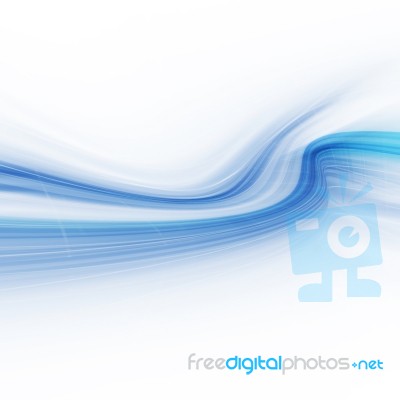 Blue Curved Abstract Background Stock Image