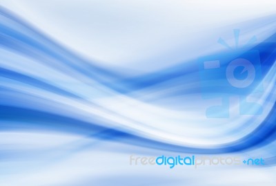 Blue Curved Abstract Background Stock Image