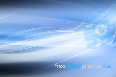 Blue Curved Abstract Background Stock Image