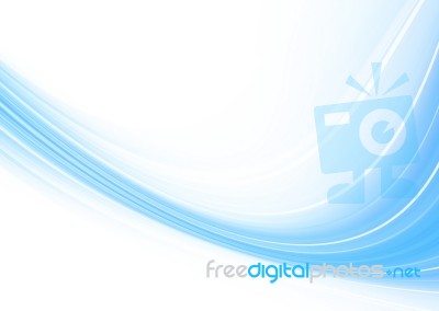 Blue Curved Abstract Background Stock Image