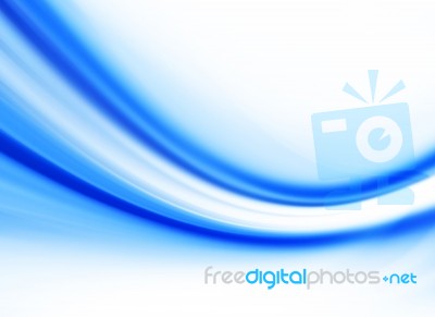 Blue Curved Abstract Background Stock Image