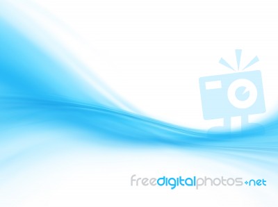 Blue Curved Abstract Background Stock Image