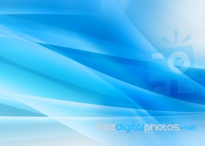 Blue Curved Abstract Background Stock Image