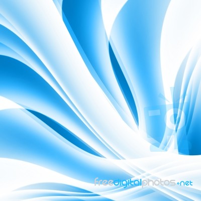 Blue Curved Background Stock Image