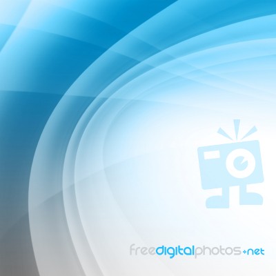 Blue Curved Background Stock Image