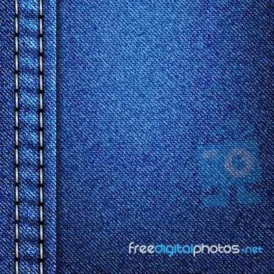 Blue Denim Texture Background Stock Image