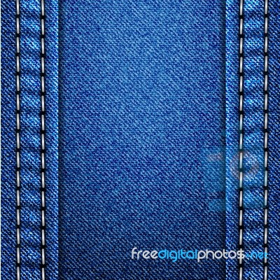 Blue Denim Texture Background Stock Image