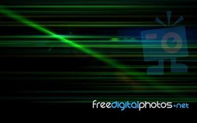 Blue Digit Lens Flare With Bright Light In Black Background Used For Texture And Material Stock Image