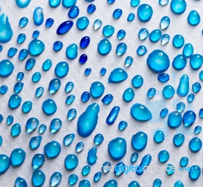 Blue Drops Stock Photo