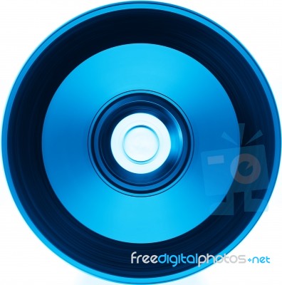 Blue Dvd Compact Disc Illustration Background Stock Photo