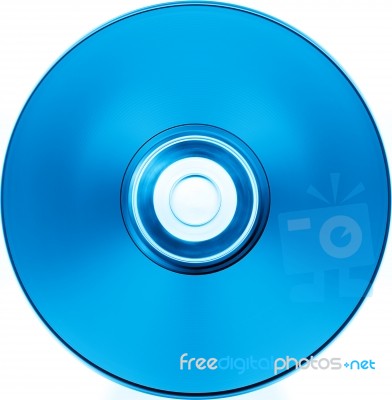 Blue Dvd Compact Disc Illustration Background Stock Photo