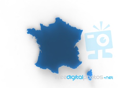 Blue France Stock Image