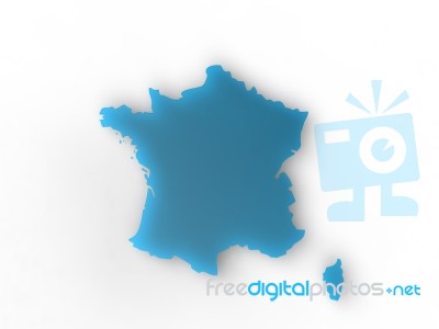 Blue France Stock Image