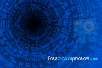 Blue Future Technology Background Stock Image