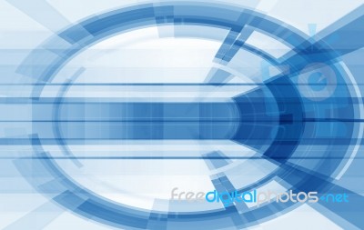 Blue Futuristic Abstract  Background Stock Image