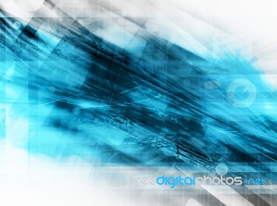 Blue Futuristic Background Stock Image