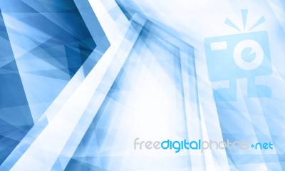 Blue Futuristic Background Stock Image