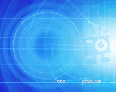 Blue Futuristic Background Stock Image