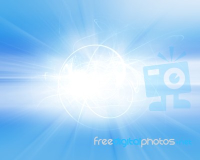 Blue Futuristic Background Stock Image