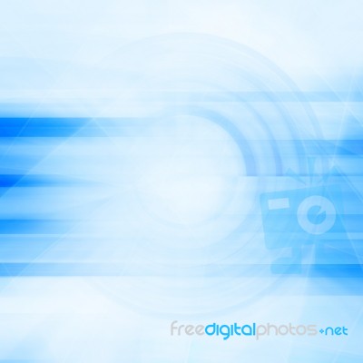 Blue Futuristic Background Stock Image