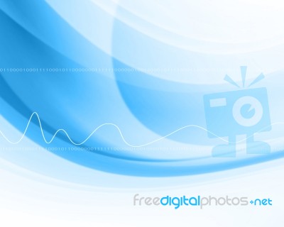 Blue Futuristic Background Stock Image