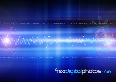 Blue Futuristic Background Stock Image