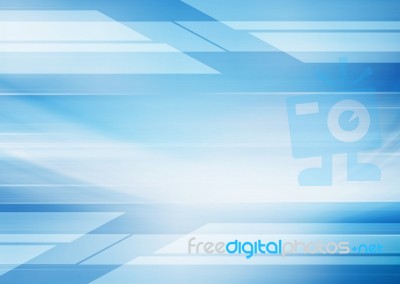 Blue Futuristic Background Stock Image