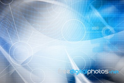 Blue Futuristic Background Stock Image