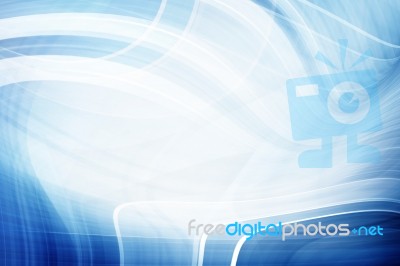 Blue Futuristic Background Stock Image