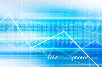 Blue Futuristic Background Stock Image