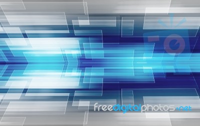 Blue Futuristic Background Stock Image