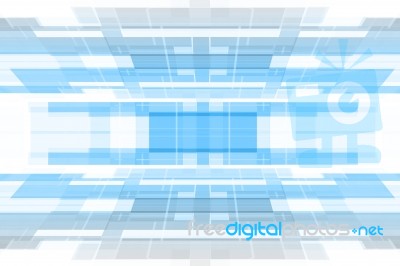 Blue Futuristic Background Stock Image