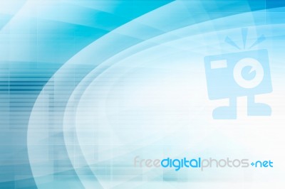 Blue Futuristic Background Stock Image