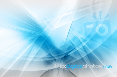 Blue Futuristic Background Stock Image