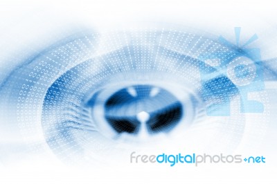 Blue Futuristic Background Stock Image