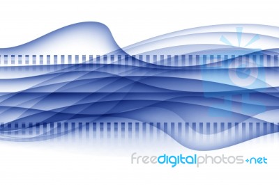 Blue Futuristic Background Stock Image