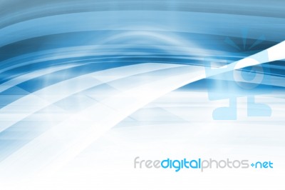 Blue Futuristic Background Stock Image