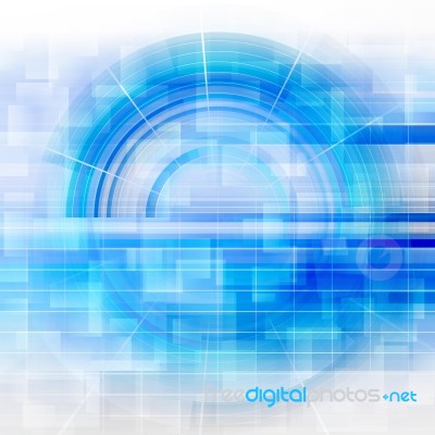 Blue Futuristic Background Stock Image