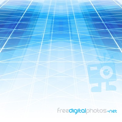 Blue Futuristic Background Stock Image