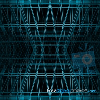 Blue Futuristic Background Stock Image